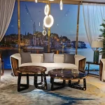 Lionz Italian Luxury Unique Stainless Steel Base circular nesting Coffee Table - Image 3