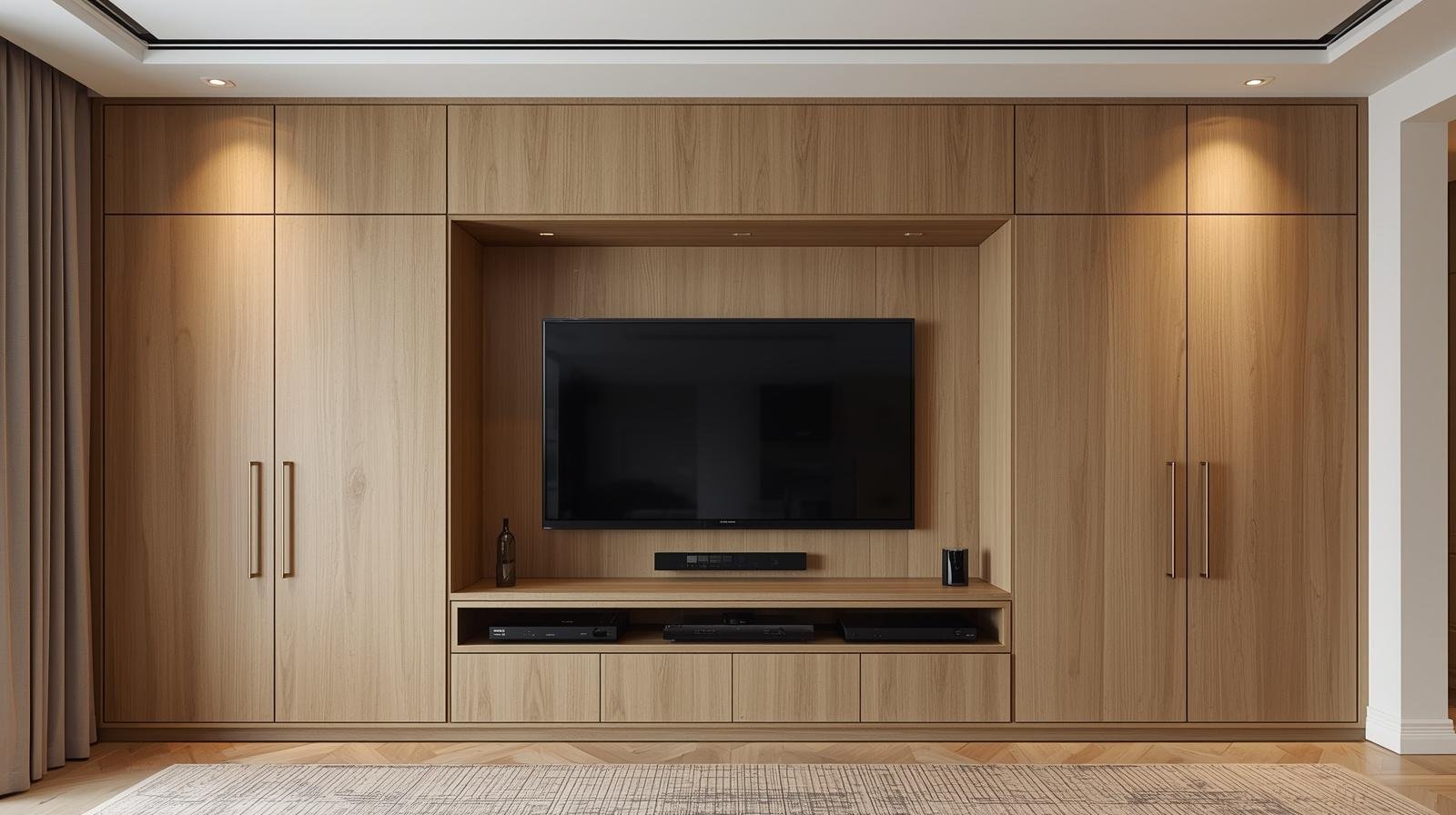 Oak Media Wall