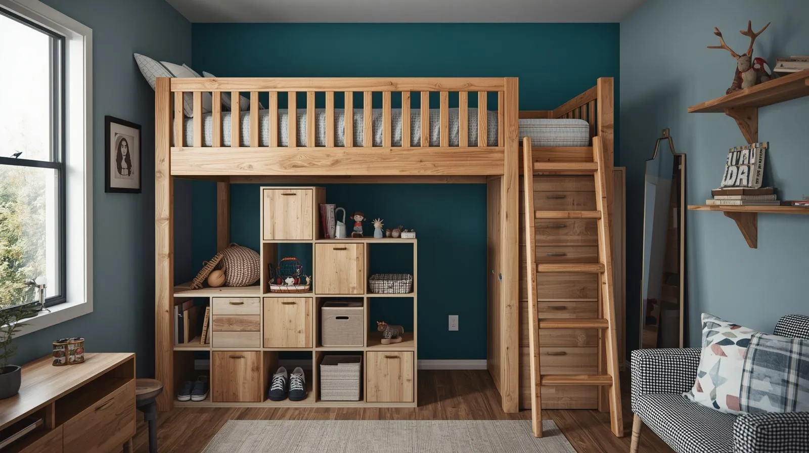 Children's Loft Bed System