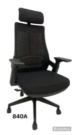 Crosby Neo High Back Ergonomic Office Chair with Adjustable Arms Tilt Lock Mechanism in Black colour
