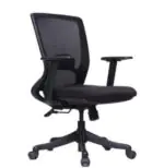 Mesh Mid Back Revolving Chair with Tilting Mechanism Mesh Office Arm Chair