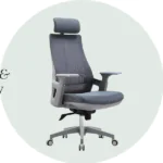 Crosby Neo High Back Office Chair Executive Chair in Dark Grey Color