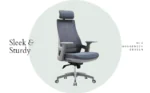 Crosby Neo High Back Office Chair Executive Chair in Dark Grey Color
