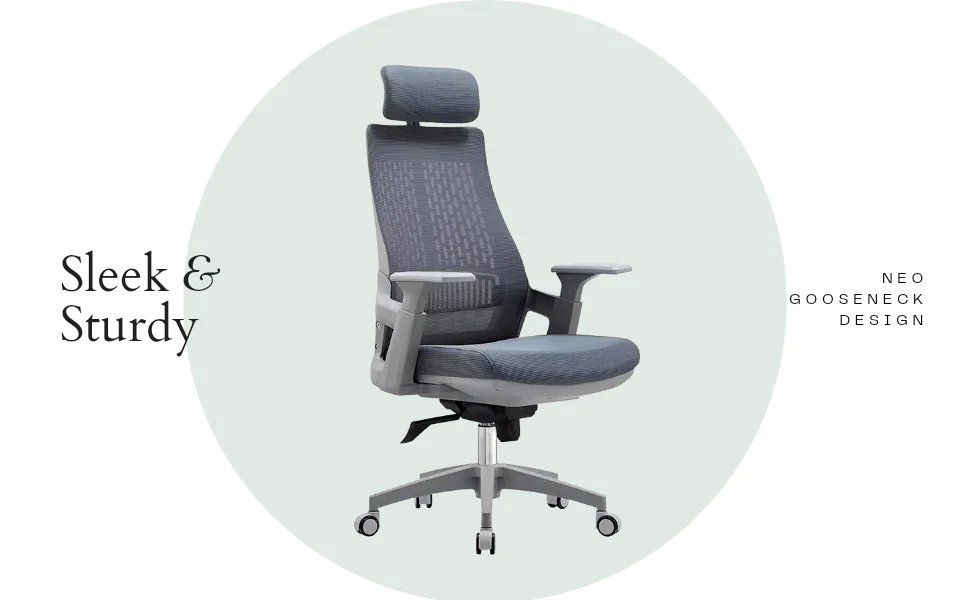 2023/01/1000384309.png Crosby Neo High Back Office Chair Executive Chair in Dark Grey Color - Image 1