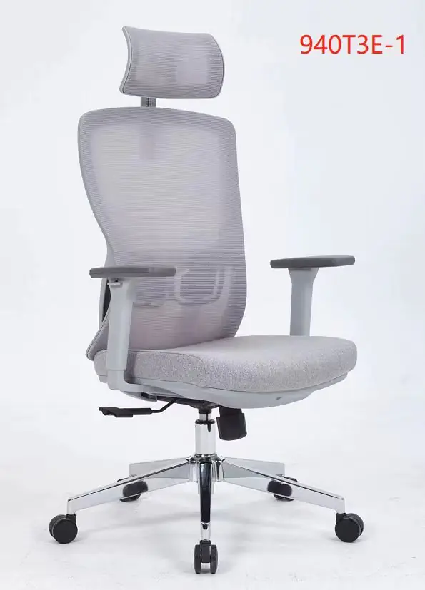 2023/01/1000384343.jpg High Back Office Chair Executive Chair in Grey Color - Image 1