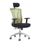 Stacy High Back Office Chair with Adjustable Arms Tilt Lock Mechanism Mesh Office Arm Chair in Black Color - Image 3