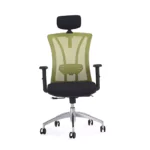 Stacy High Back Office Chair with Adjustable Arms Tilt Lock Mechanism Mesh Office Arm Chair in Black Color - Image 2