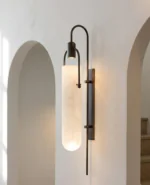 Modern Gold Metal Acrylic Pipe LED Wall Lamp Compatible with Living Room - Image 5