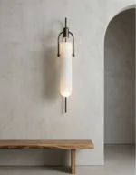 Modern Gold Metal Acrylic Pipe LED Wall Lamp Compatible with Living Room - Image 4