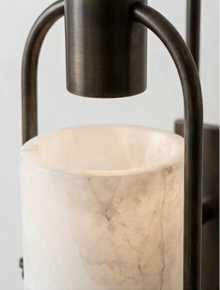 Modern Gold Metal Acrylic Pipe LED Wall Lamp Compatible with Living Room - Image 2