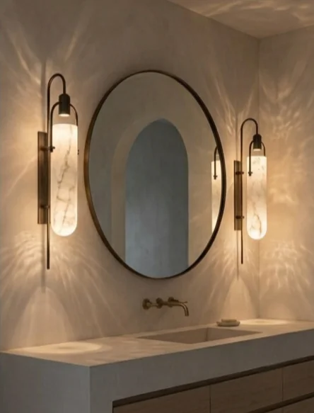 Modern Gold Metal Acrylic Pipe LED Wall Lamp Compatible with Living Room - Image 3