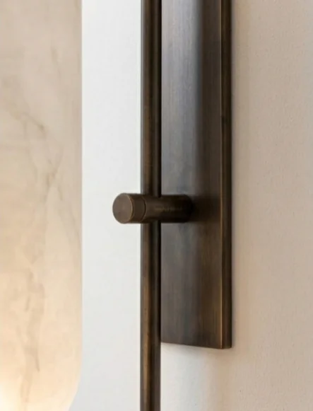 Modern Gold Metal Acrylic Pipe LED Wall Lamp Compatible with Living Room - Image 1