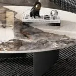 Luxe Elegance Gunmetal and Faux Marble Coffee Table - Image 6