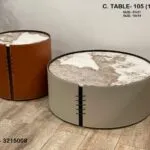 Cobblerz Coffee table set Saddle Leather Tea Table Set