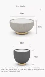 David Yurman Inspired Nesting Wooden Base with White Faux Marble Top Coffee Table - Image 5