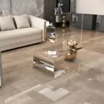 Genshin Gold Stainless Steel And Acrylic Top Coffee Table - Image 4