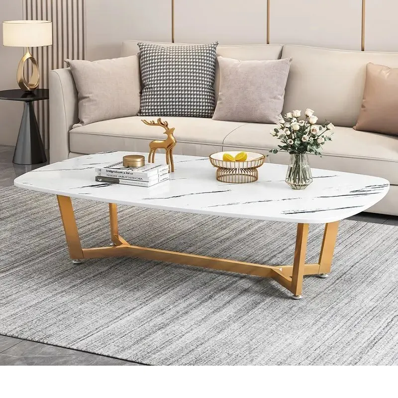 Luxurious Elara Marble and Glass Coffee Table - Image 1