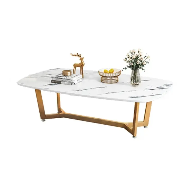 Luxurious Elara Marble and Glass Coffee Table - Image 2