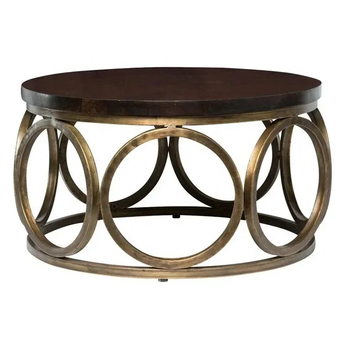 Wooden Street Stainless Steel And Glass Top Coffee Table - Image 4