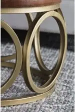 Wooden Street Stainless Steel And Glass Top Coffee Table - Image 5