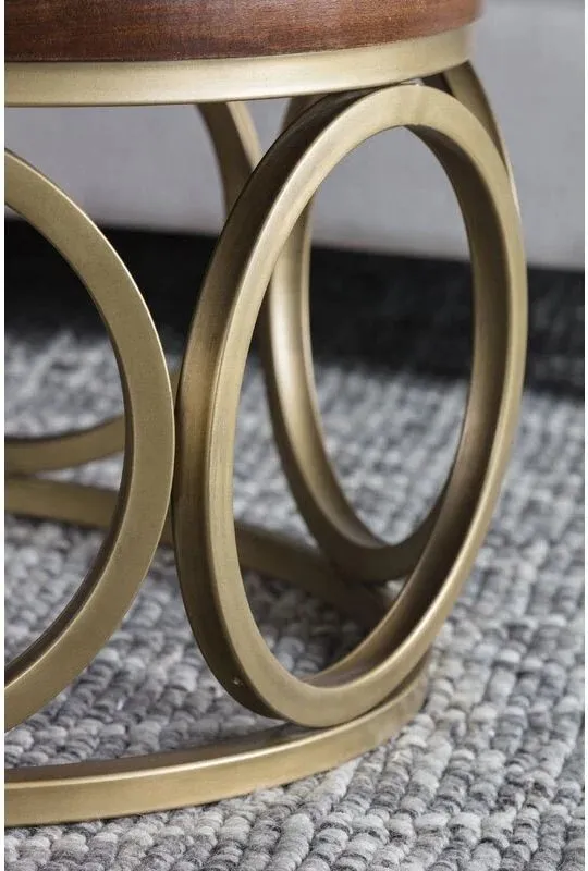 Wooden Street Stainless Steel And Glass Top Coffee Table - Image 5