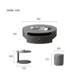 Luxurious Trio Coffee Table Set - "Cascadia Collection" - Image 2