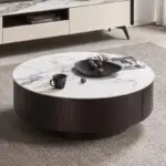 Modern TV Unit - Plank Unit Engineered Wood 2 Door Entertainment Unit and TV Stand (Wotan Oak and White) - Image 5