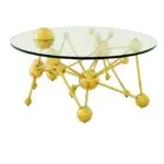 Star Stainless Steel Golden Leg Coffee table - Image 2