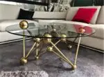 Star Stainless Steel Golden Leg Coffee table
