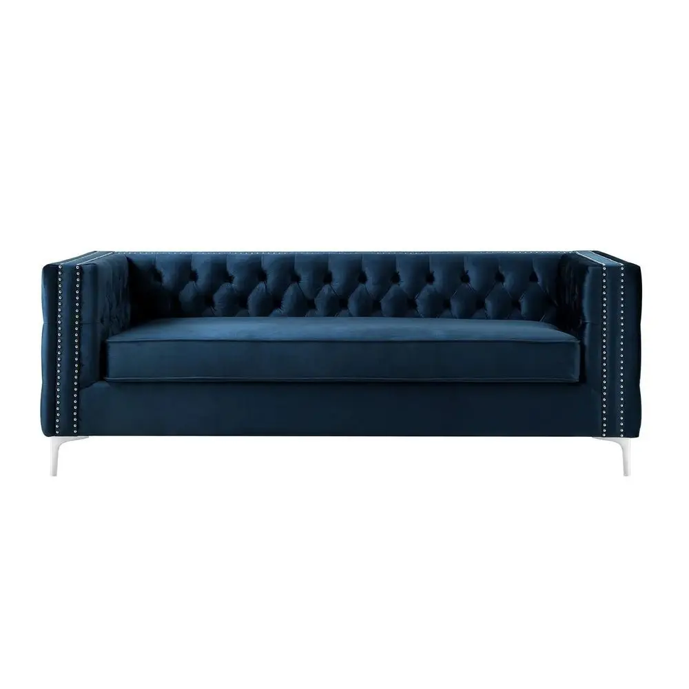 Chika Chesterfield Upholstered Velvet Sofa - Image 2
