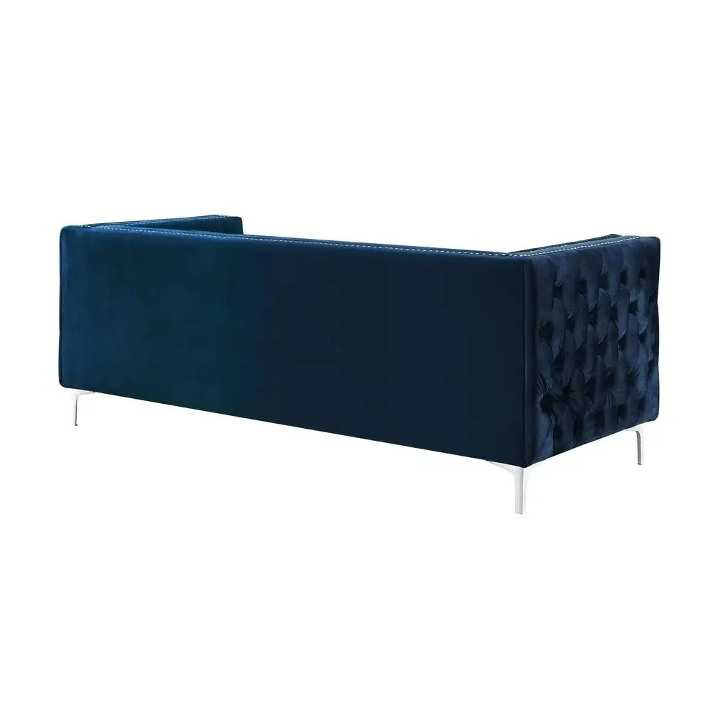 Chika Chesterfield Upholstered Velvet Sofa - Image 4