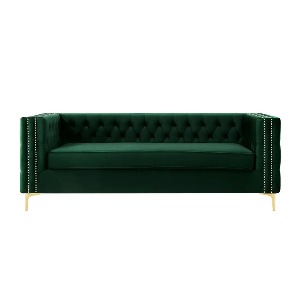 Chika Chesterfield Upholstered Velvet Sofa - Image 9