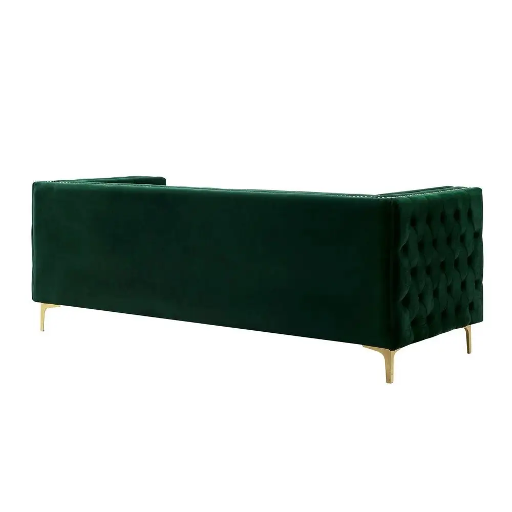 Chika Chesterfield Upholstered Velvet Sofa - Image 8
