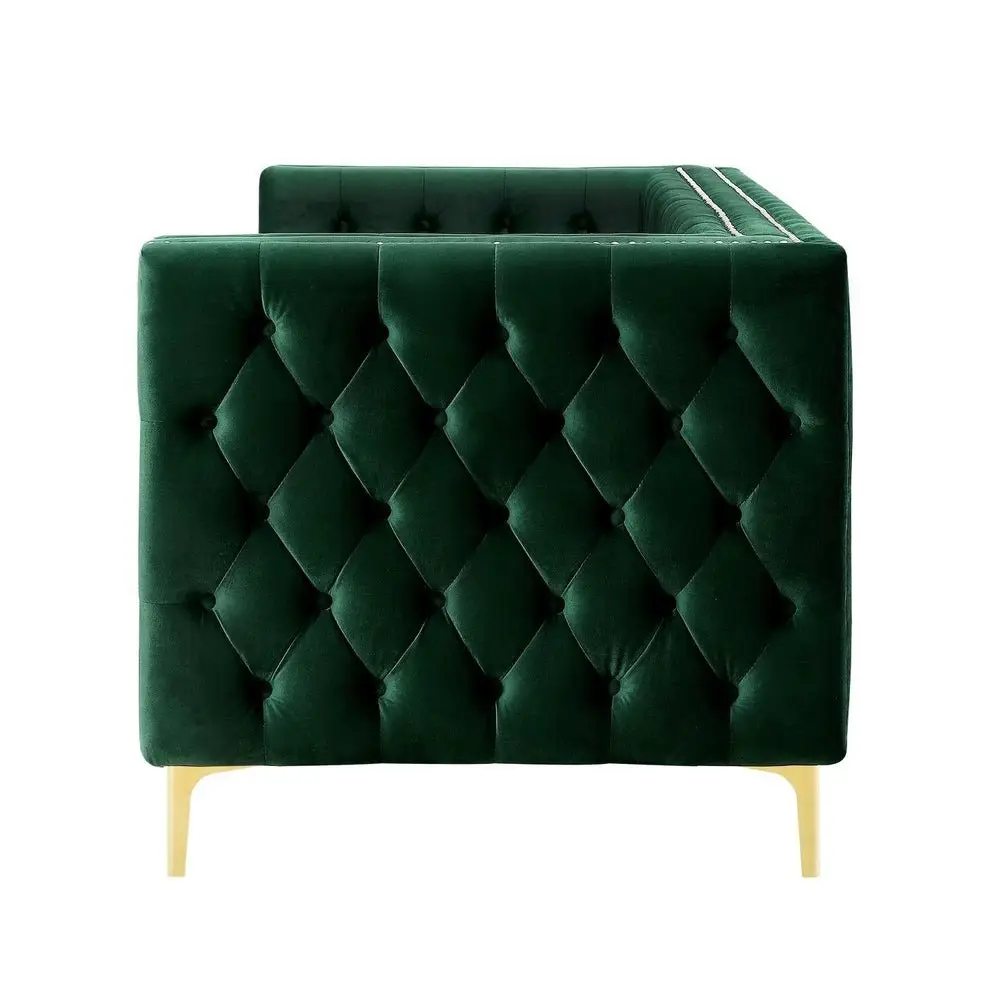 Chika Chesterfield Upholstered Velvet Sofa - Image 10