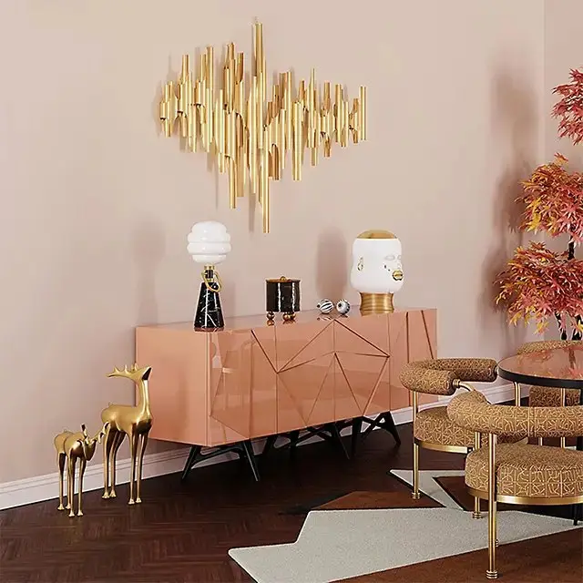 Aron Bar Unit sideboard cabinet with Stainless Steel Base - Image 2