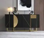 Meta Modern Elegance: The Ultimate Sideboard for Sophisticated Storage and Style | Stainless steel legs