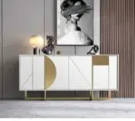 Meta Modern Elegance: The Ultimate Sideboard for Sophisticated Storage and Style | Stainless steel legs - Image 6