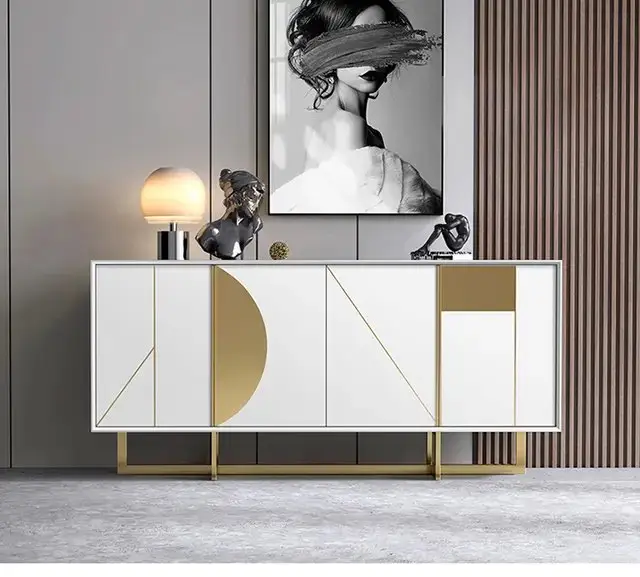 Meta Modern Elegance: The Ultimate Sideboard for Sophisticated Storage and Style | Stainless steel legs - Image 6