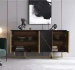 Meta Modern Elegance: The Ultimate Sideboard for Sophisticated Storage and Style | Stainless steel legs - Image 3