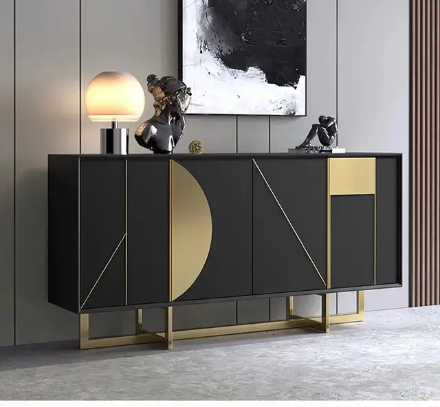 Meta Modern Elegance: The Ultimate Sideboard for Sophisticated Storage and Style | Stainless steel legs - Image 5