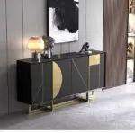 Meta Modern Elegance: The Ultimate Sideboard for Sophisticated Storage and Style | Stainless steel legs - Image 4