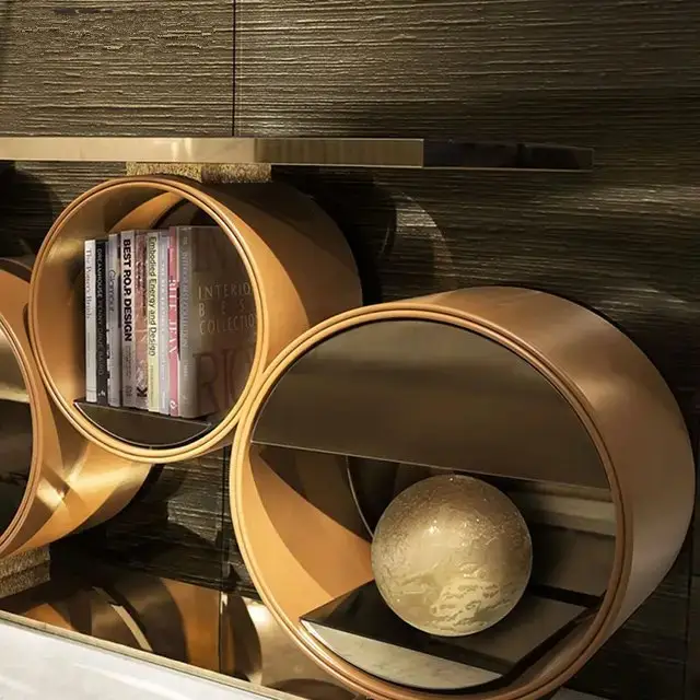 Amoeba Modern Elegance | The Ultimate Sideboard for Sophisticated Storage and Style | Round Stainless steel base - Image 5