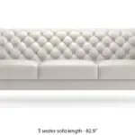 Weston Luxurious PU Leather Sofa: Elegant 5-Seater Living Room