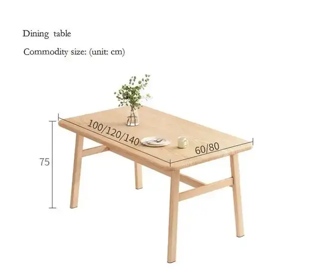 OX Horn Dining Table and Chair Set | Wooden Dining Chair | Cafe Designer Dining Set - 1+4Pc - Image 6