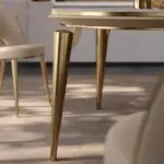 Rockwell Modern Sintered Stone Round Dining Table For Dining Room - Image 2