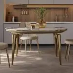 Rockwell Modern Sintered Stone Round Dining Table For Dining Room