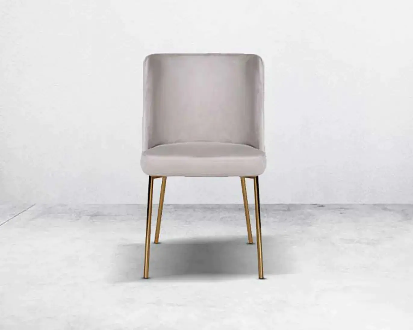 Ray Dining Table Stainless Steel Golden Leg + Natural Marble Top Table with 6 chairs set - Image 3