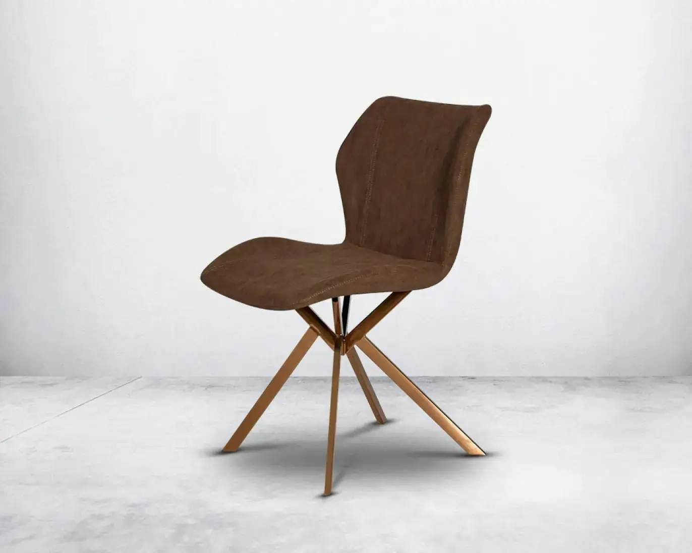 Tiffany Dining Table and 6 chairs Set Stainless Steel and Golden Leg + Natural Marble Top Table - Image 8