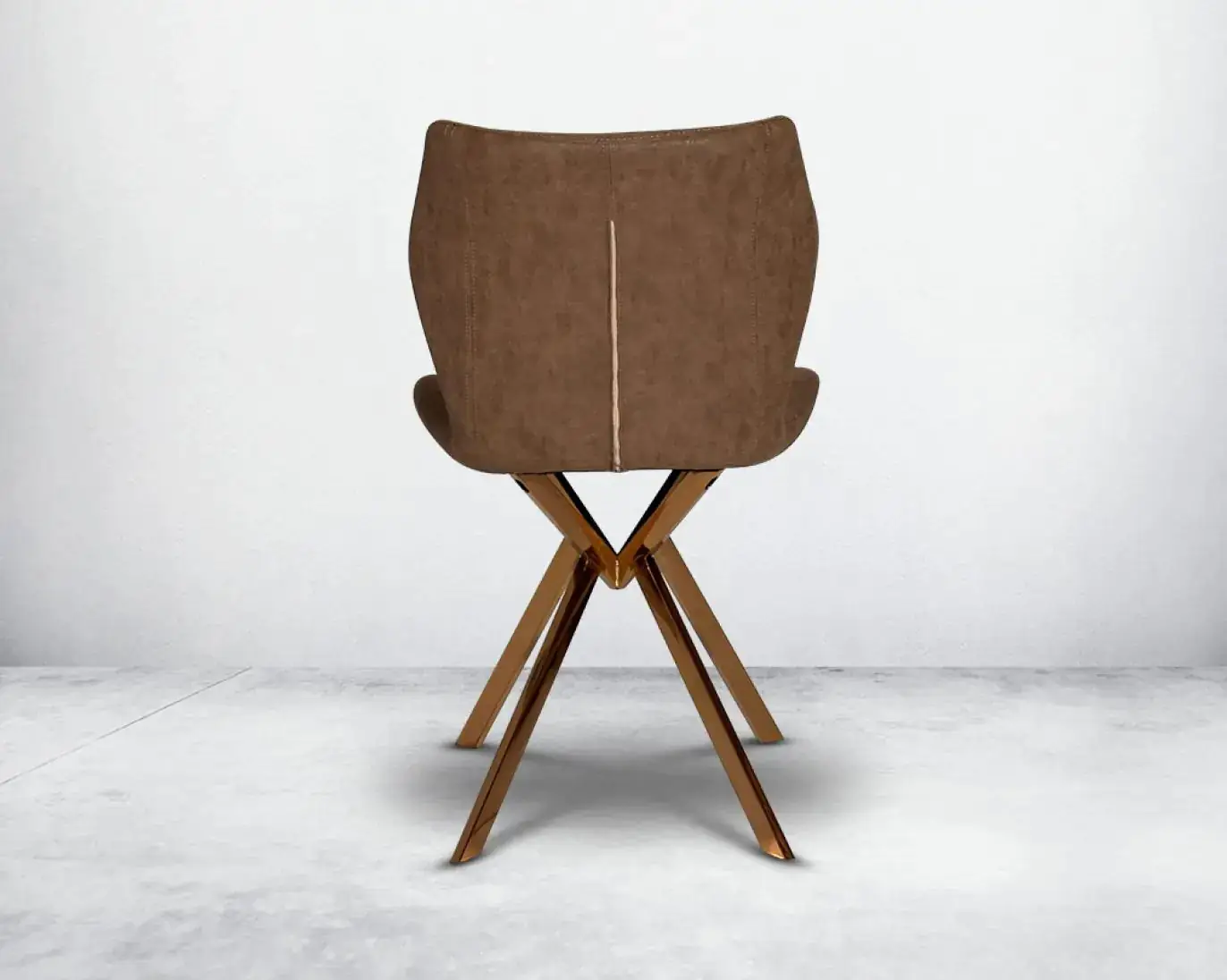 Tiffany Dining Table and 6 chairs Set Stainless Steel and Golden Leg + Natural Marble Top Table - Image 7