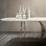 Luxurious Diana Dining Table and six Chairs Set - Image 3